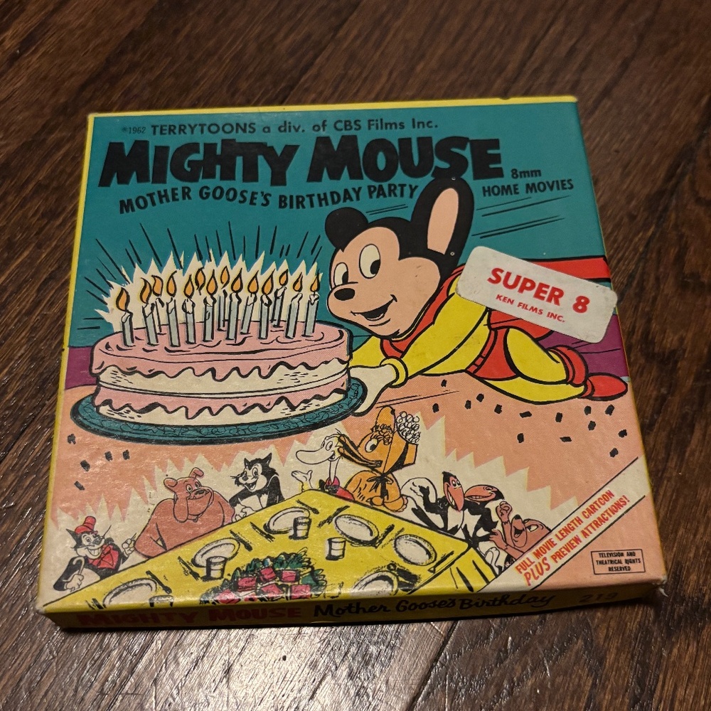 Might Mouse Super 8mm Film "Mother Goose's Birthday Party" 1962